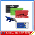 Christmas promotional gift silicone 3m sticker smart wallet mobile credit card holder with phone stand